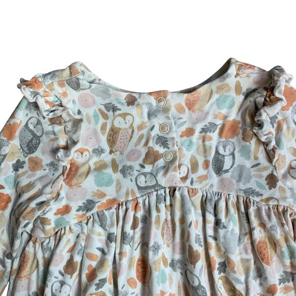 Angel Dear Bamboo Owl Woodland Print Dress - Picture 2 of 10
